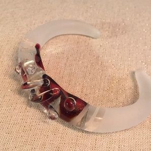 Frosted Glass Bangle